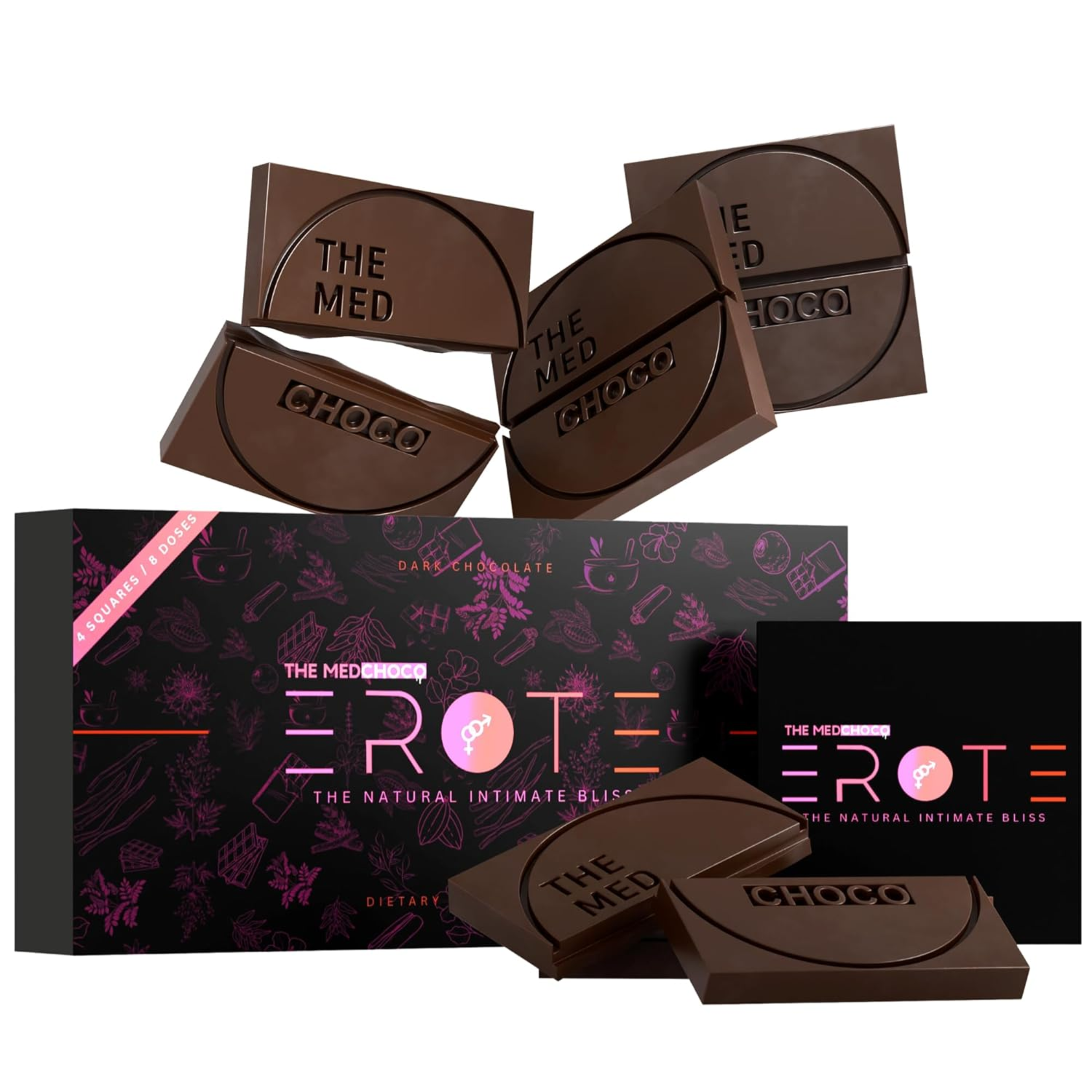 THE MEDCHOCO Erote Dark Chocolate | Luxury Fantasy...